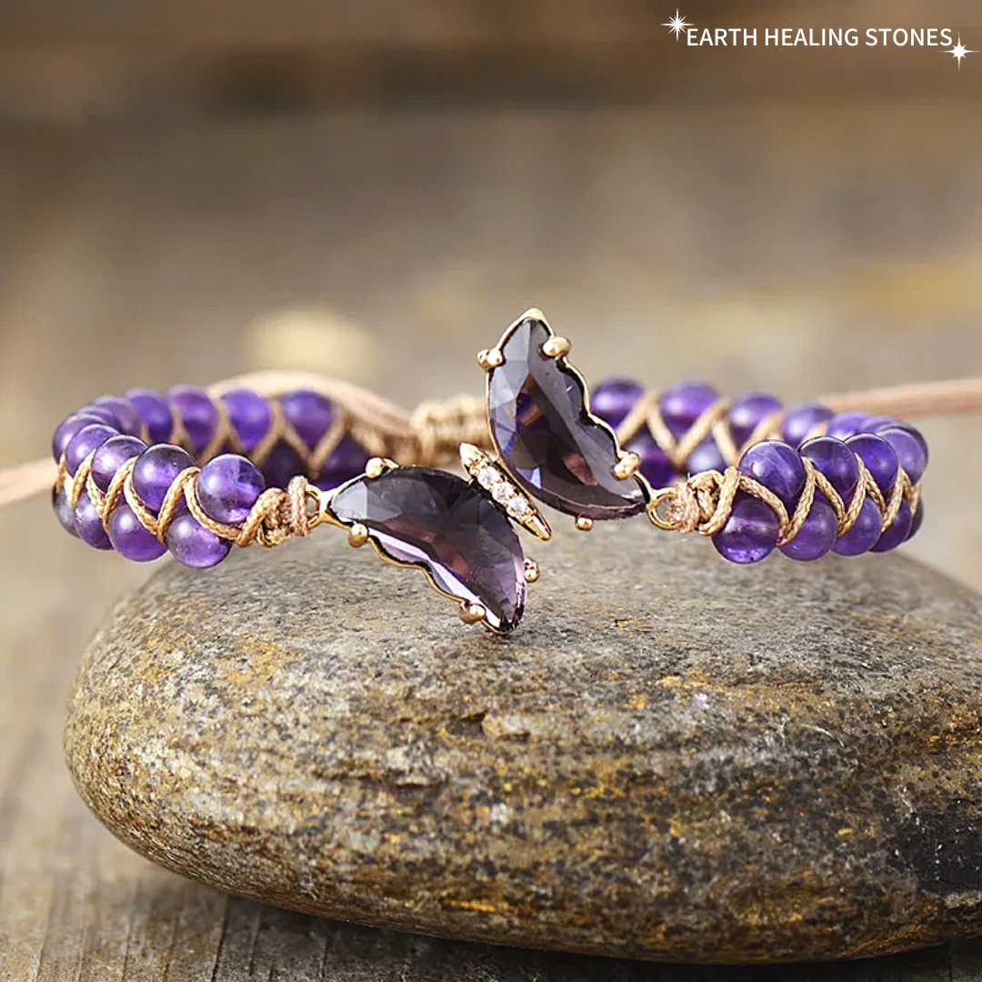 Healing Crystal Butterfly Bracelets