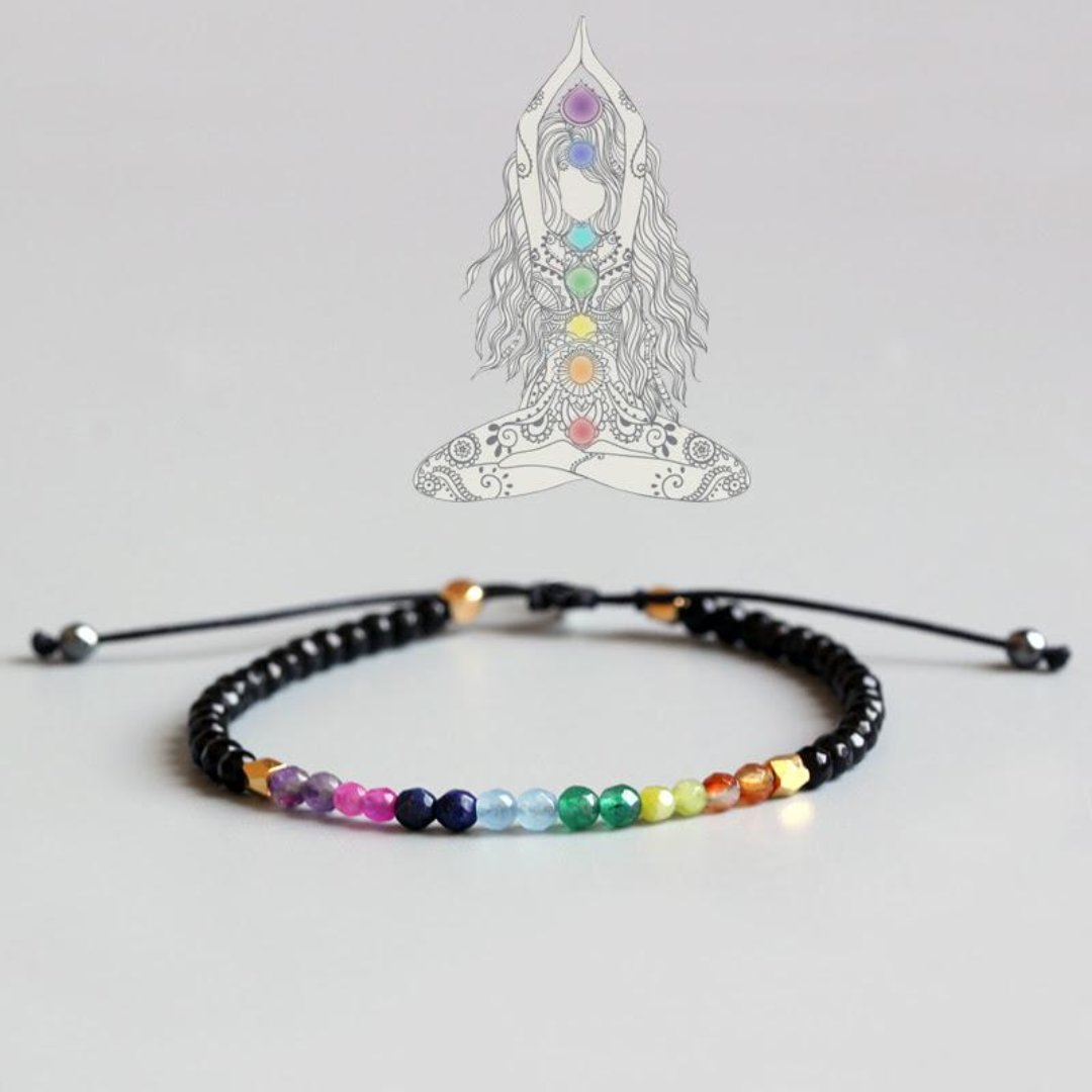 7 Chakra Crystal Bead Bracelet