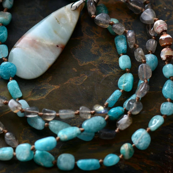 Amazonite & Labradorite Spiritual Necklace