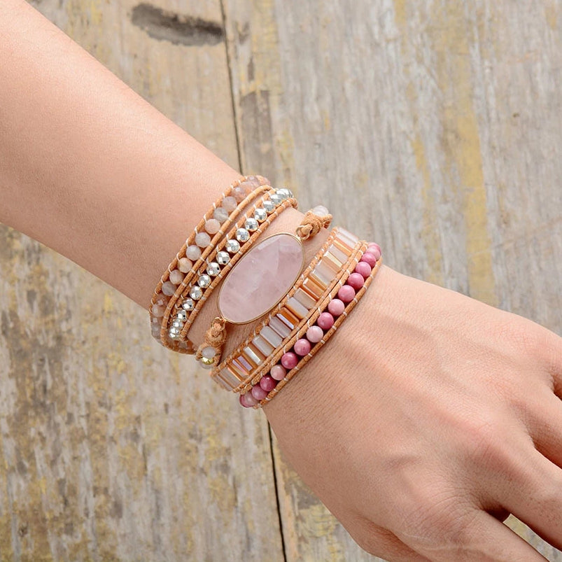 Summer Love Rose Quartz Bracelet