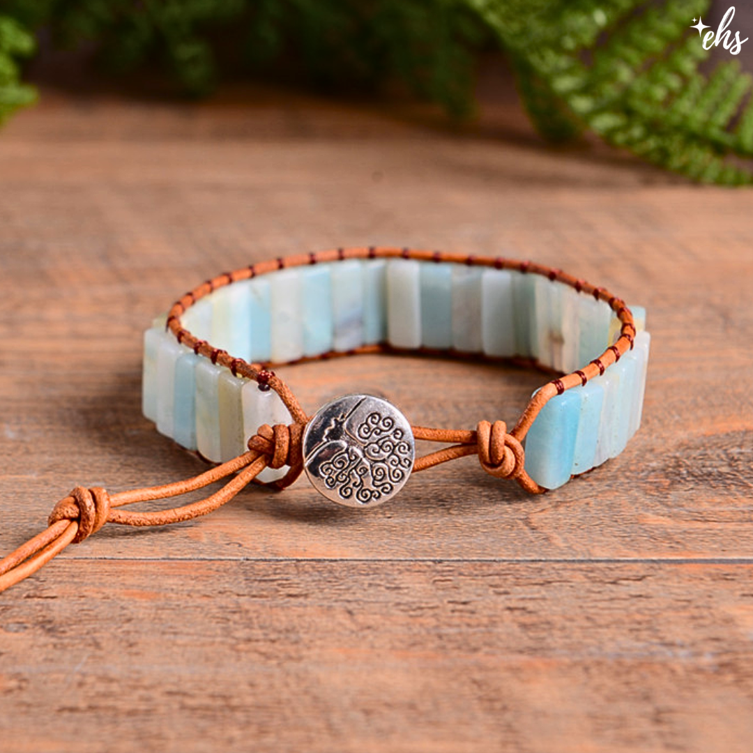Boho Amazonite Tube Bracelet1