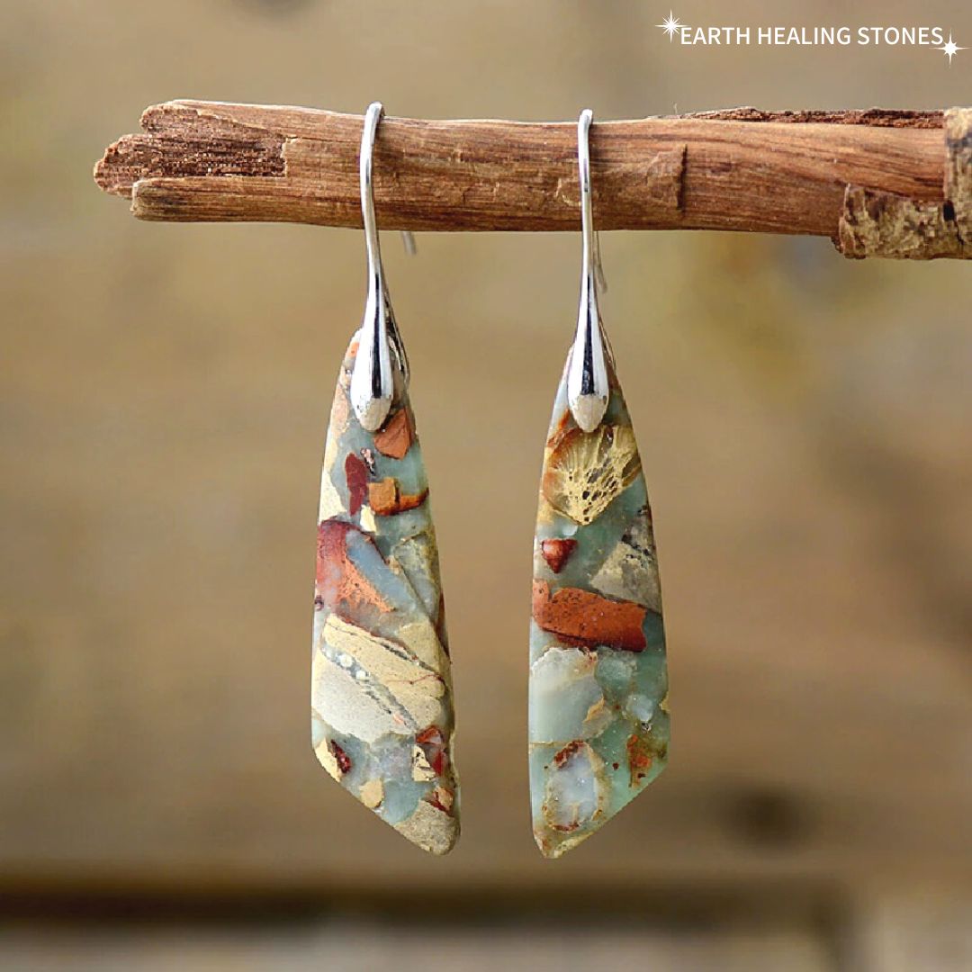 Boho Spiritual Jasper Earrings