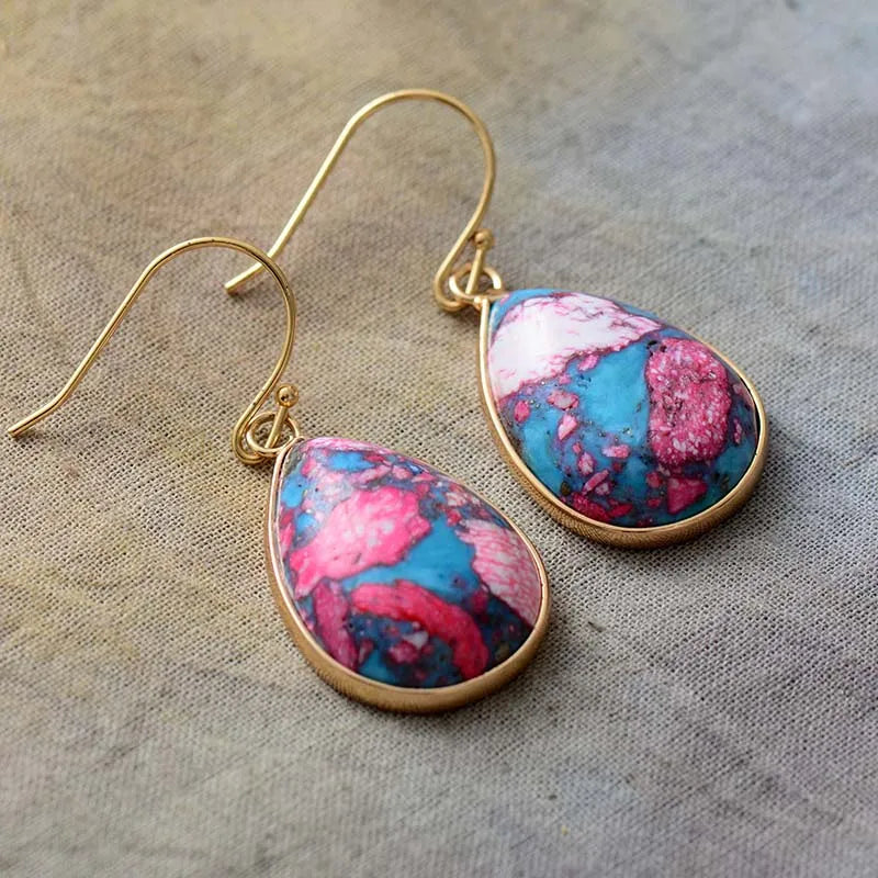 Cotton Candy Jasper Earrings