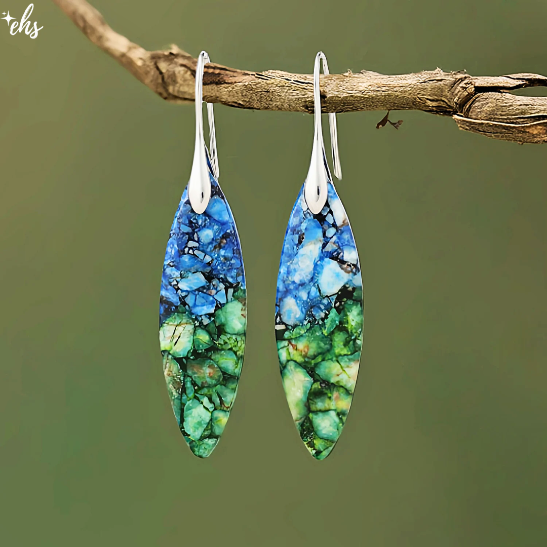 Emerald Tide Jasper Earrings