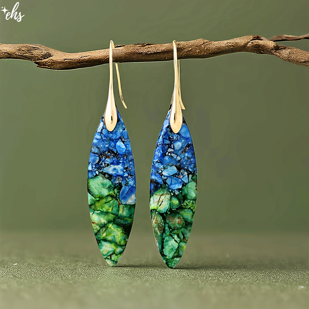 Emerald Tide Jasper Earrings