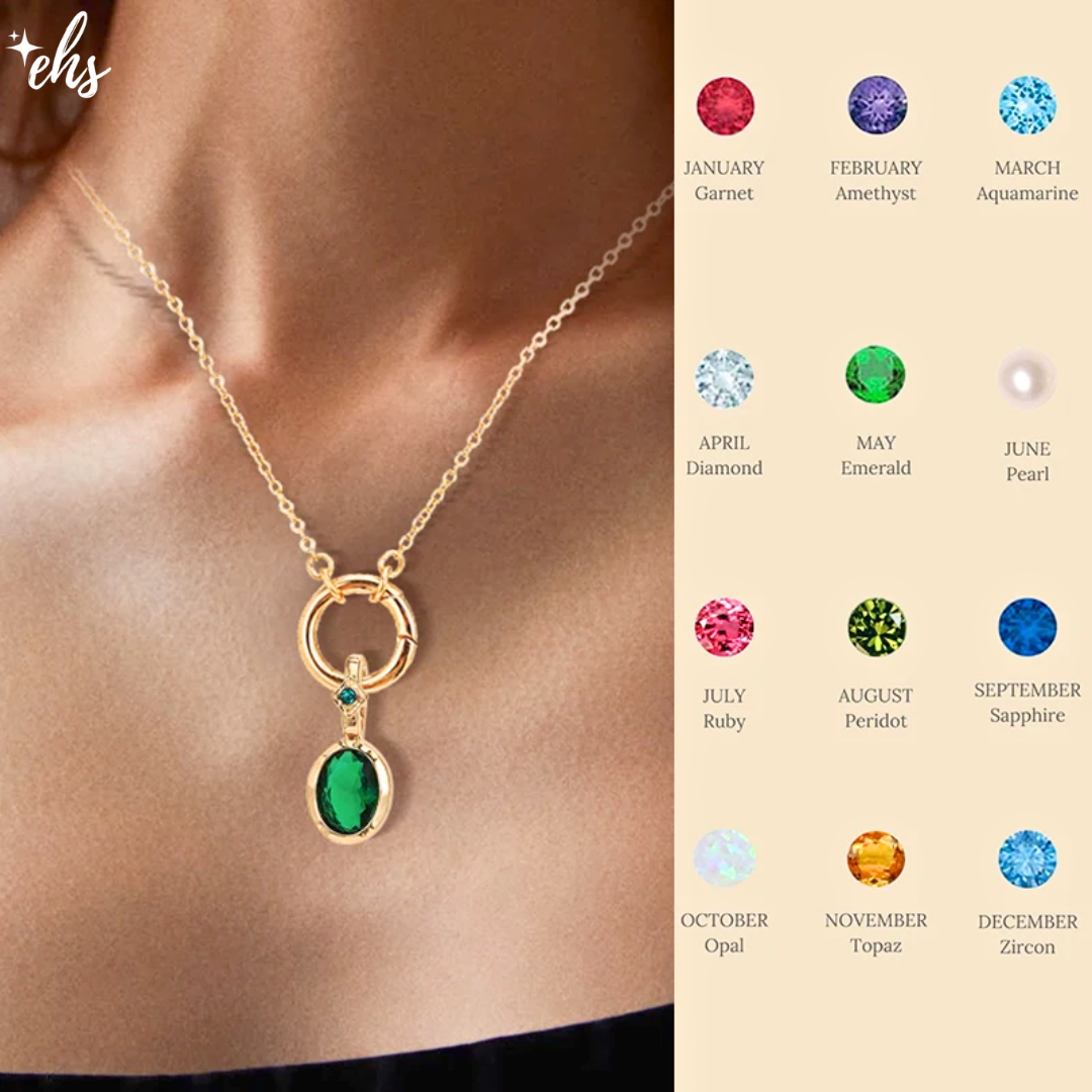 Golden Glow Birthstone Necklace