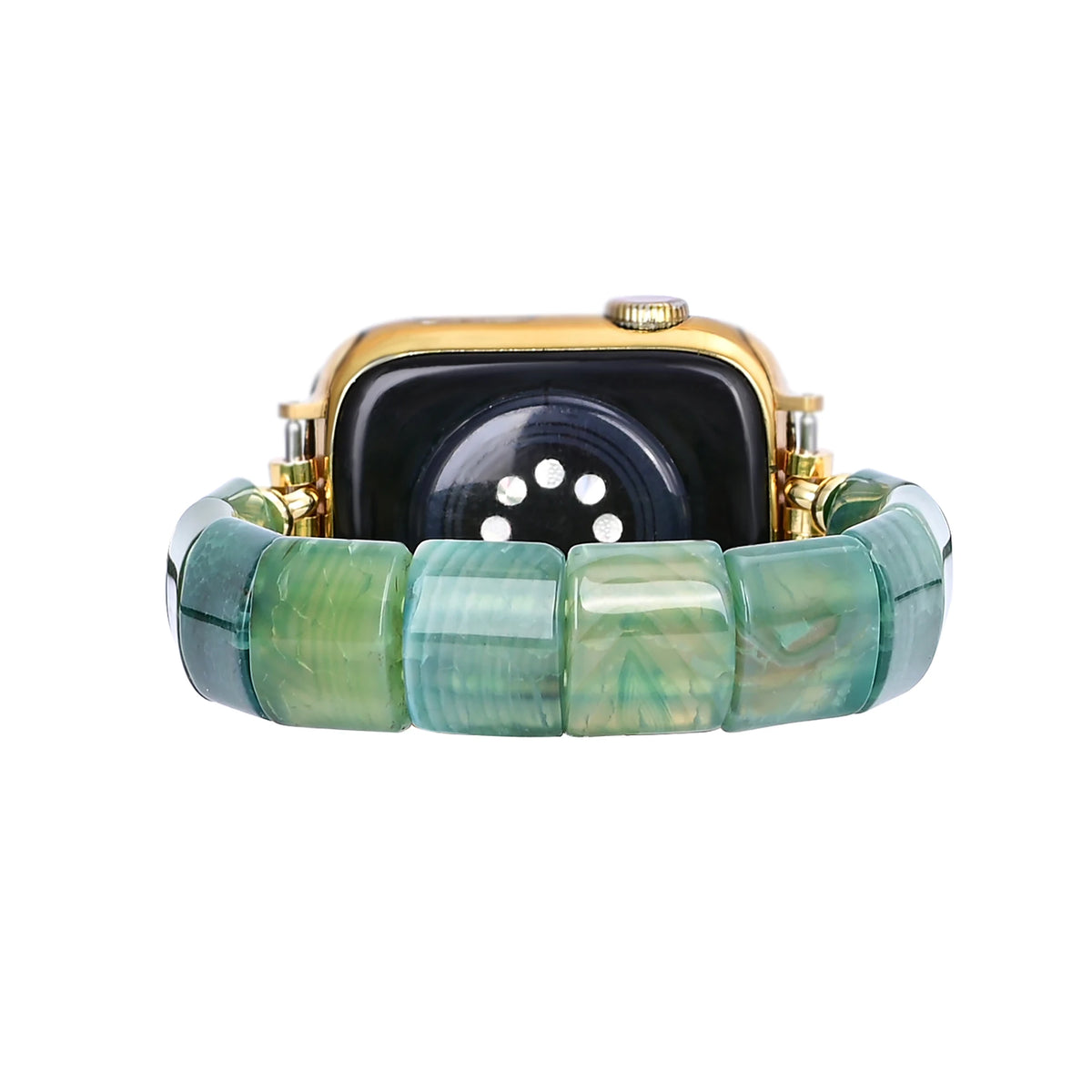 Green  Agate Stretch Apple Watch Strap