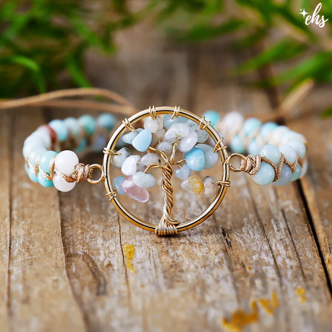 Grounding Amazonite Tree of Life Bracelet