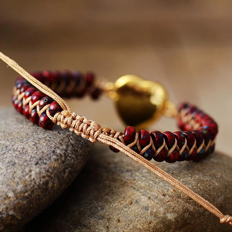 Rosé Opal Heart Bracelet