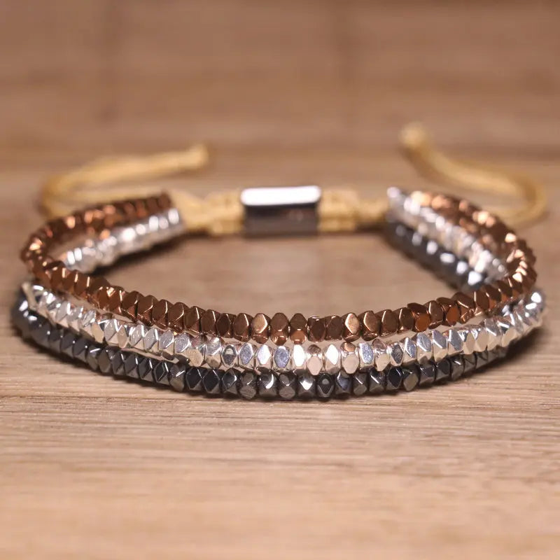 Metallic Eclipse Hematite Bracelet