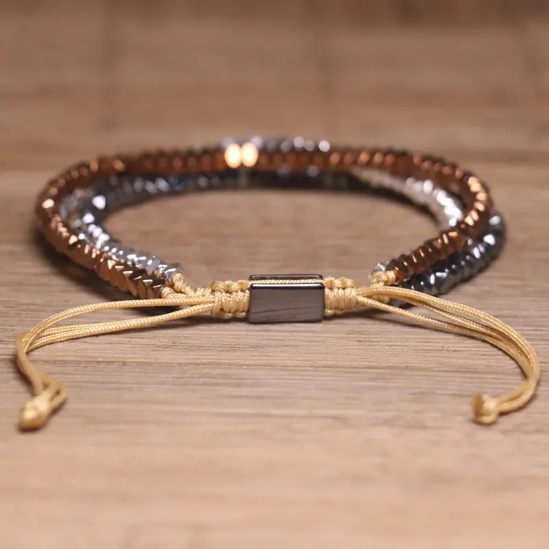 Metallic Eclipse Hematite Bracelet