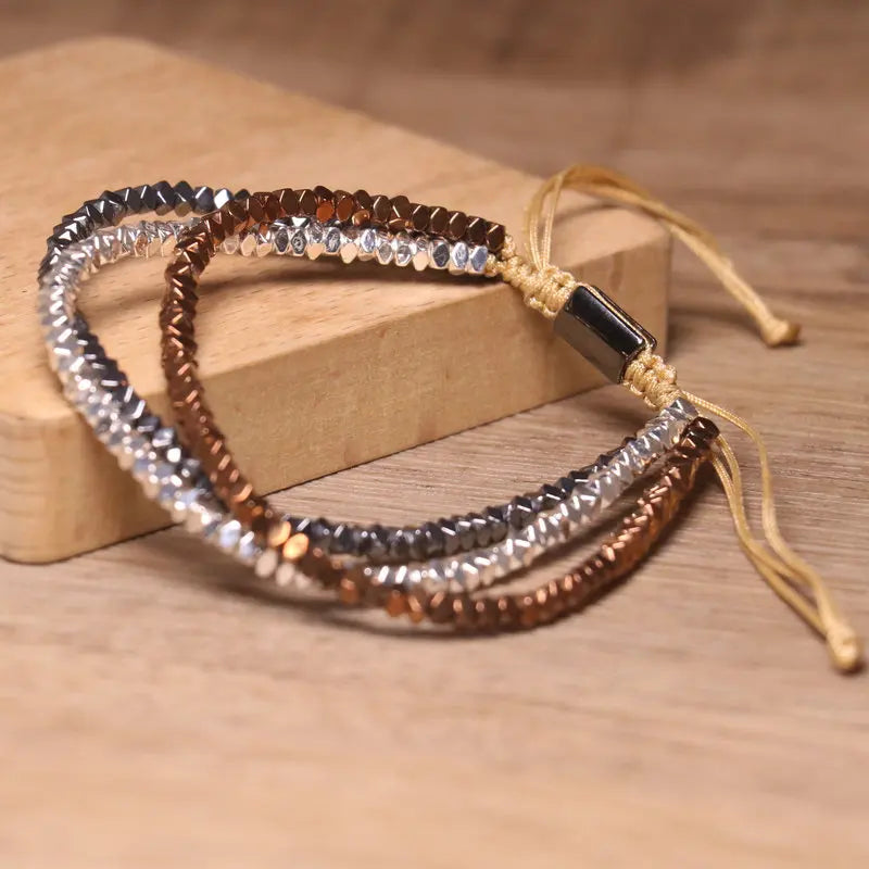 Metallic Eclipse Hematite Bracelet