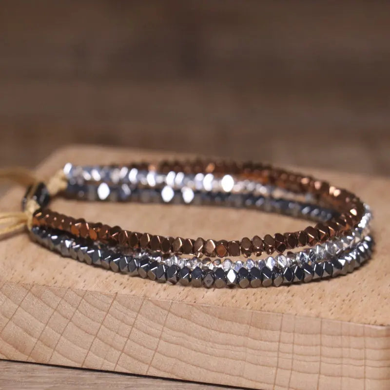 Metallic Eclipse Hematite Bracelet