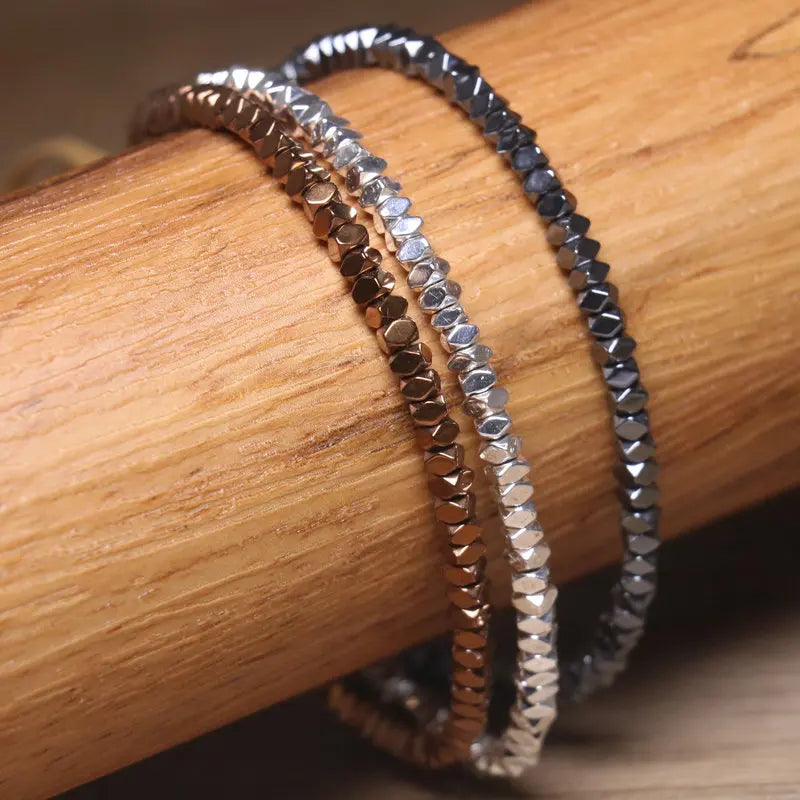Metallic Eclipse Hematite Bracelet