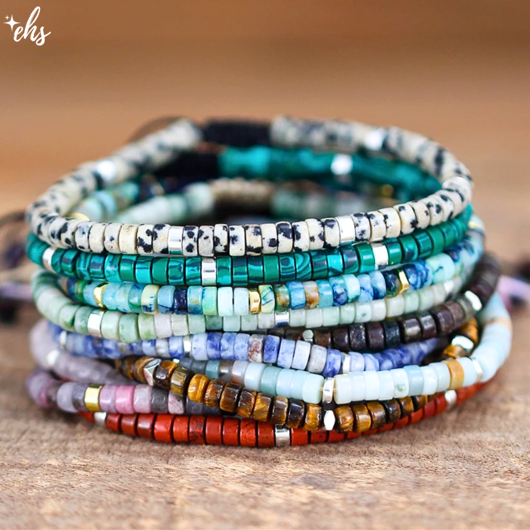 Boho Natural Stone Adjustable Bracelet