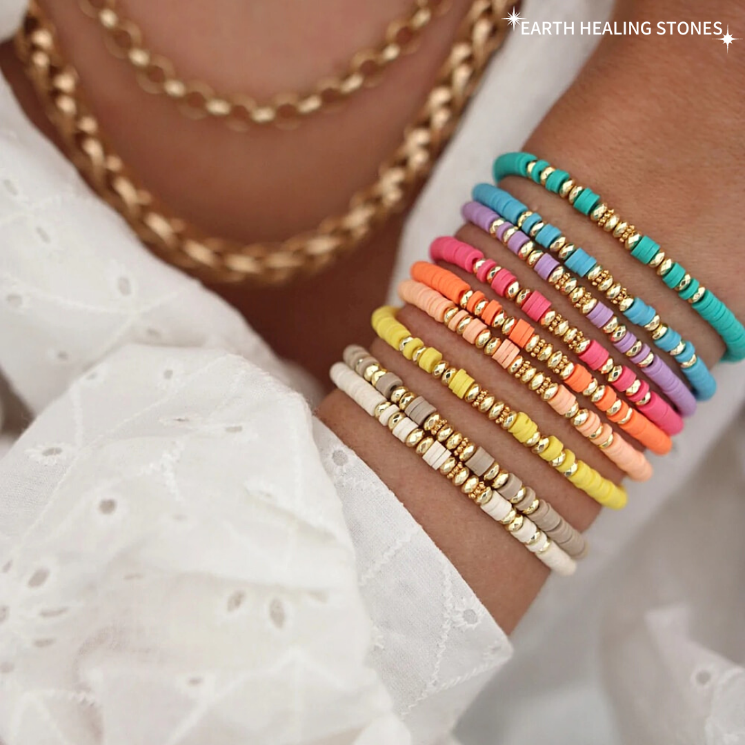 Boho Stacking Heishi Bracelets
