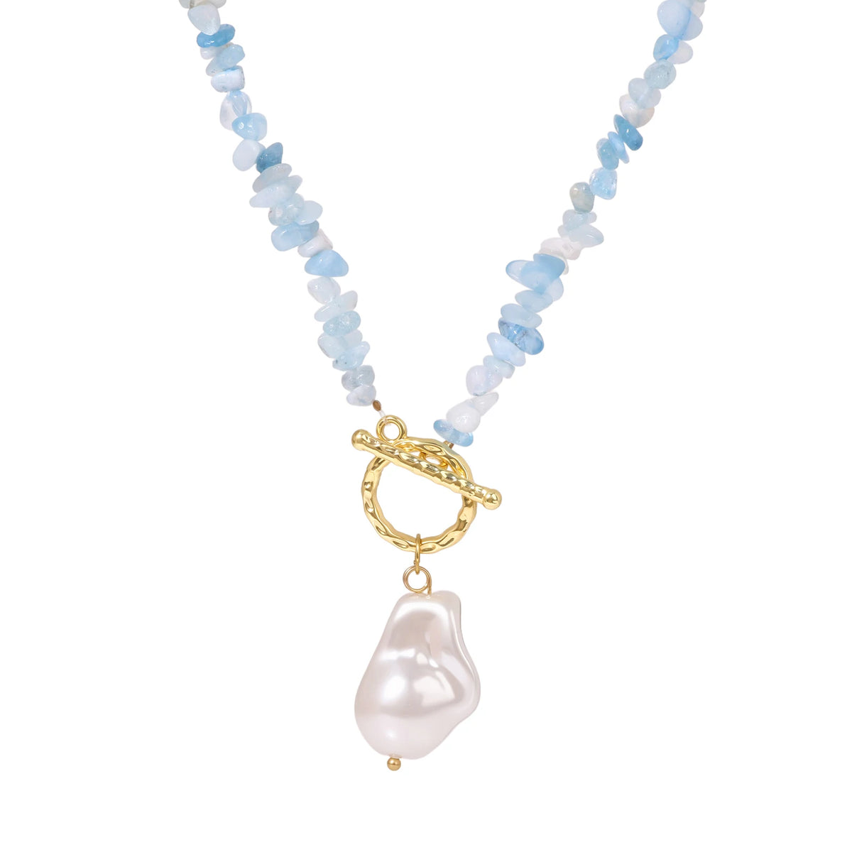 Pearl Drift Gemstone Necklace