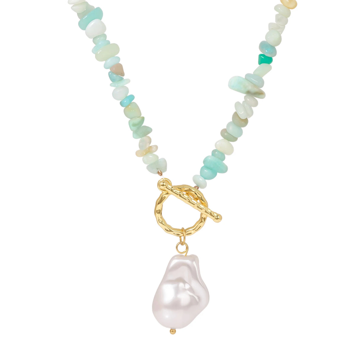 Pearl Drift Gemstone Necklace