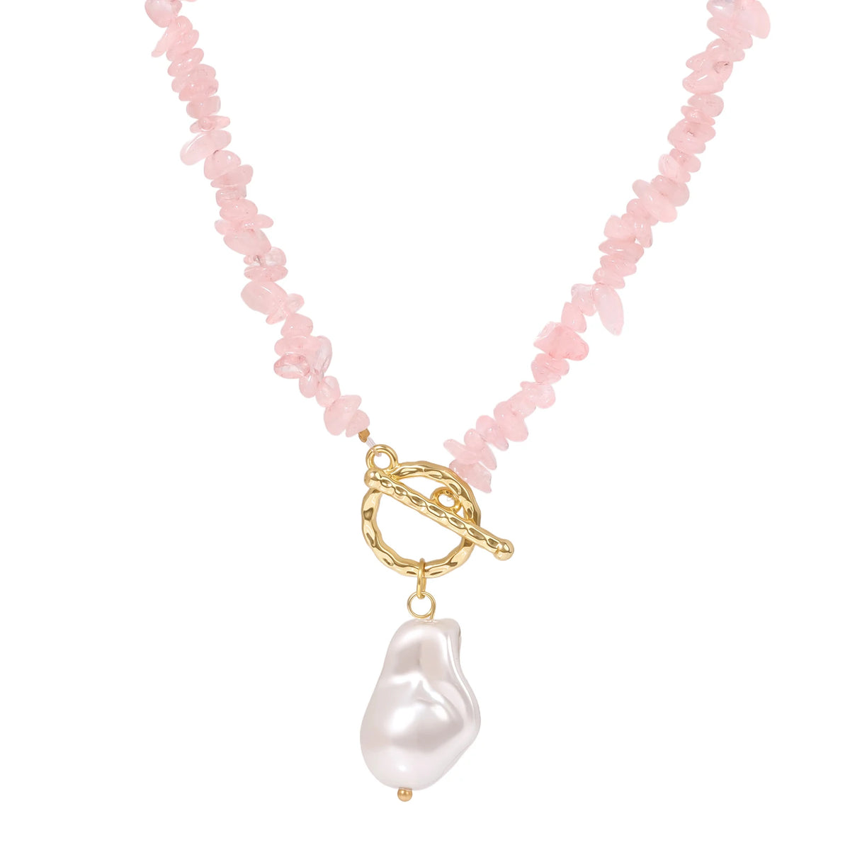 Pearl Drift Gemstone Necklace