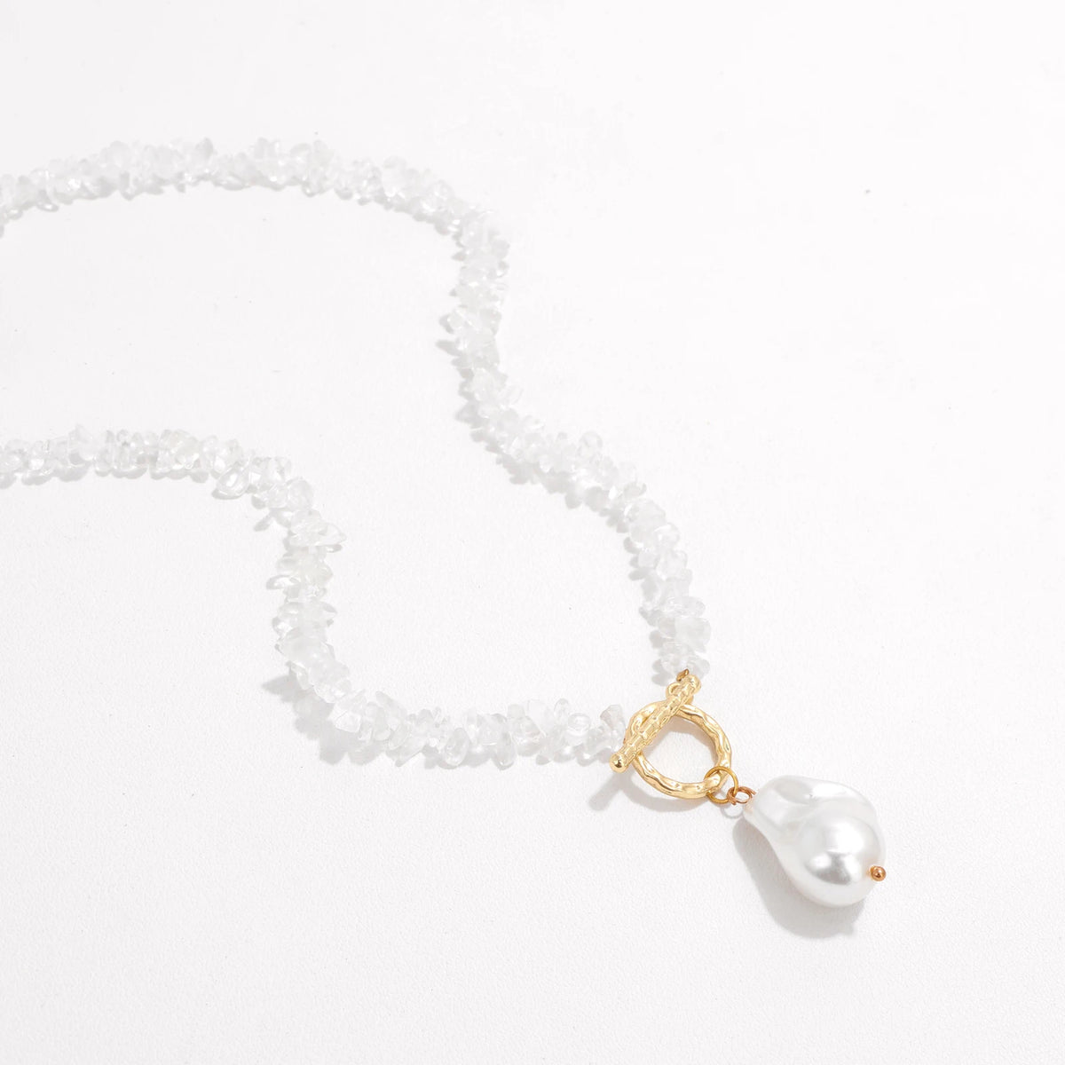 Pearl Drift Gemstone Necklace