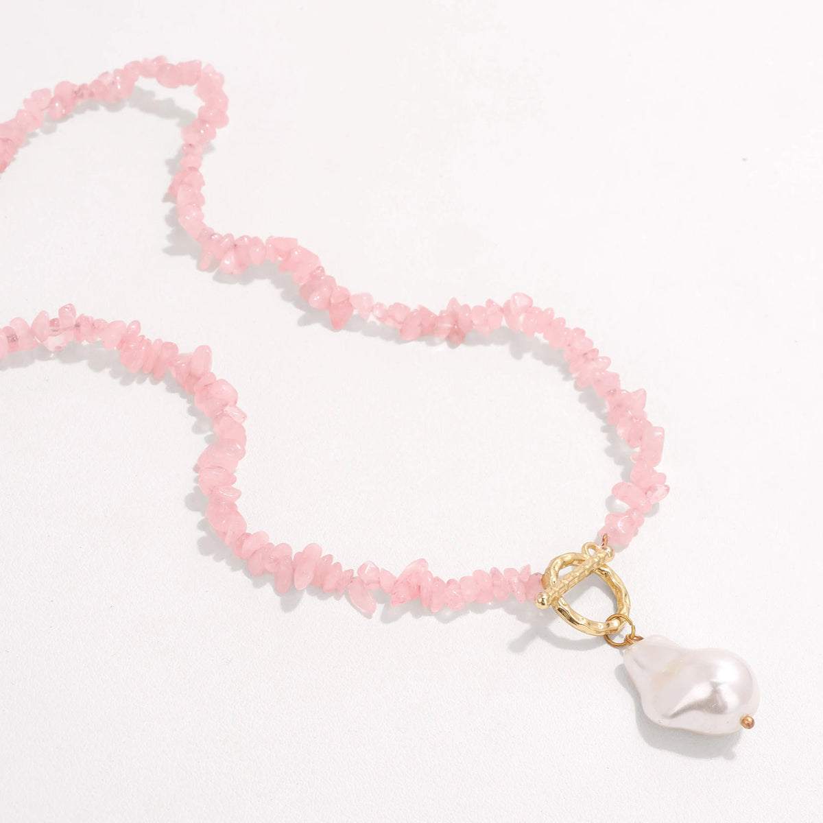 Pearl Drift Gemstone Necklace