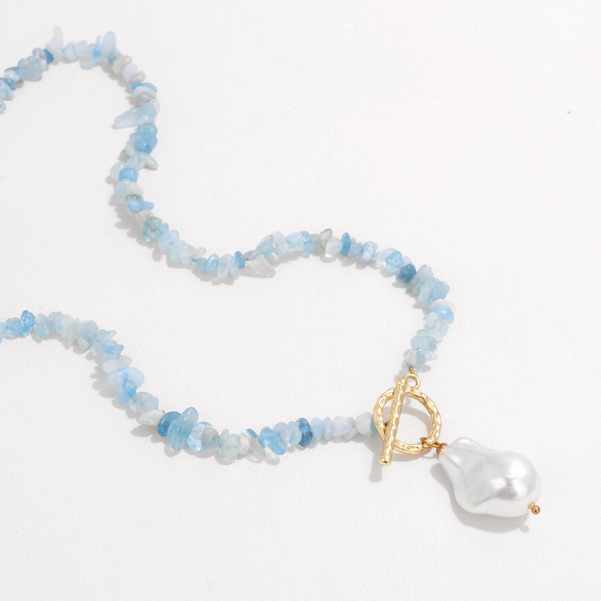 Pearl Drift Gemstone Necklace