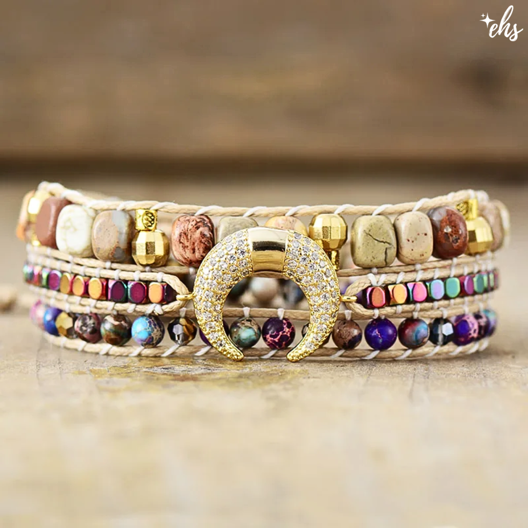 Purple Jasper Moon Guardian Bracelet