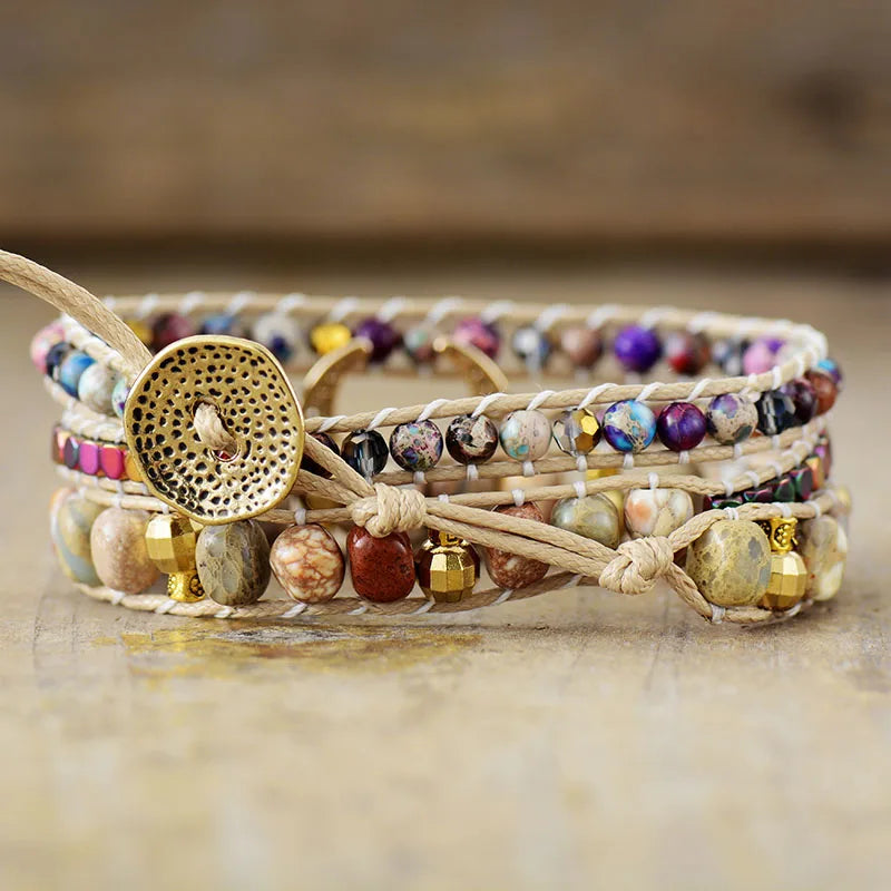 Purple Jasper Moon Guardian Bracelet