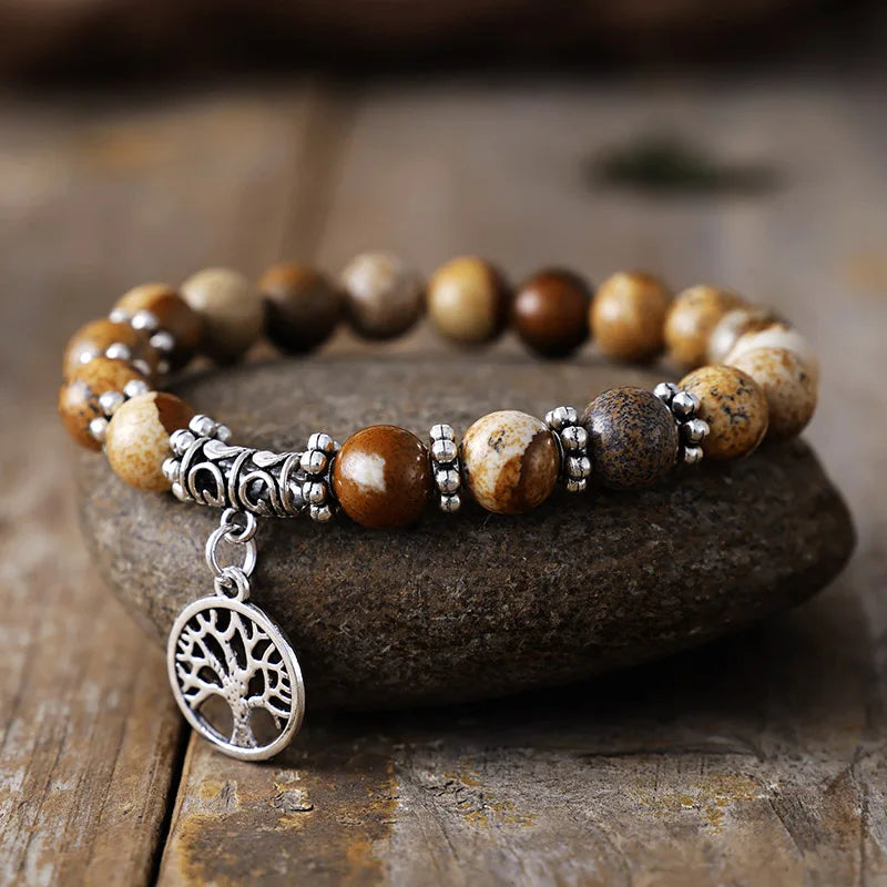 Roots of Jasper Charm Bracelet Set