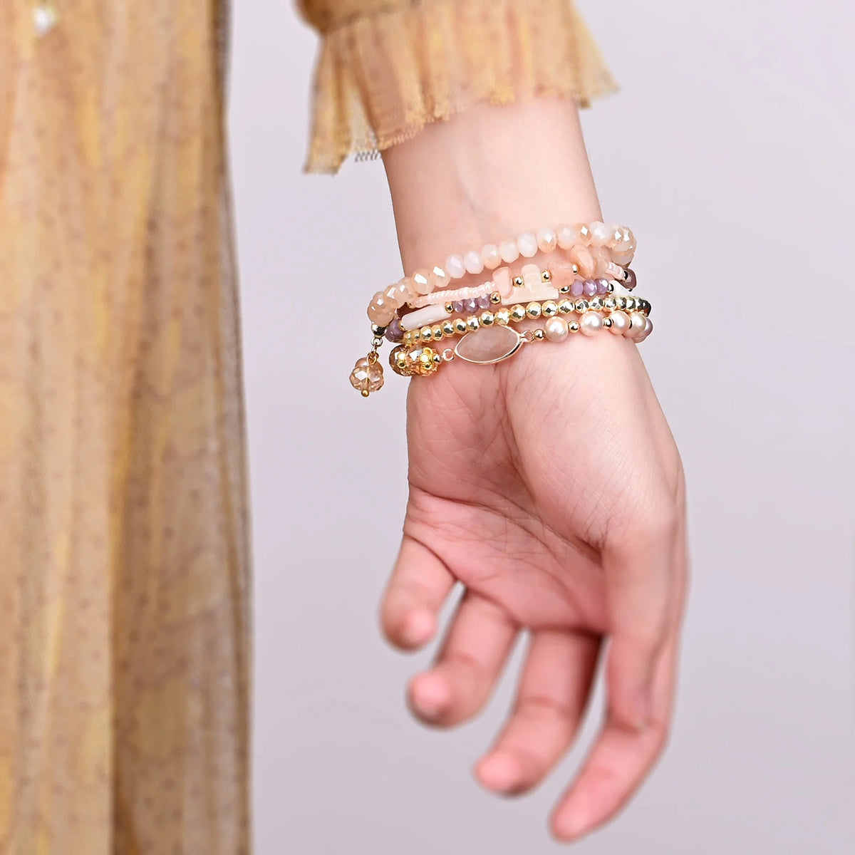 Sunstone Pearl Stretch Apple Watch Strap