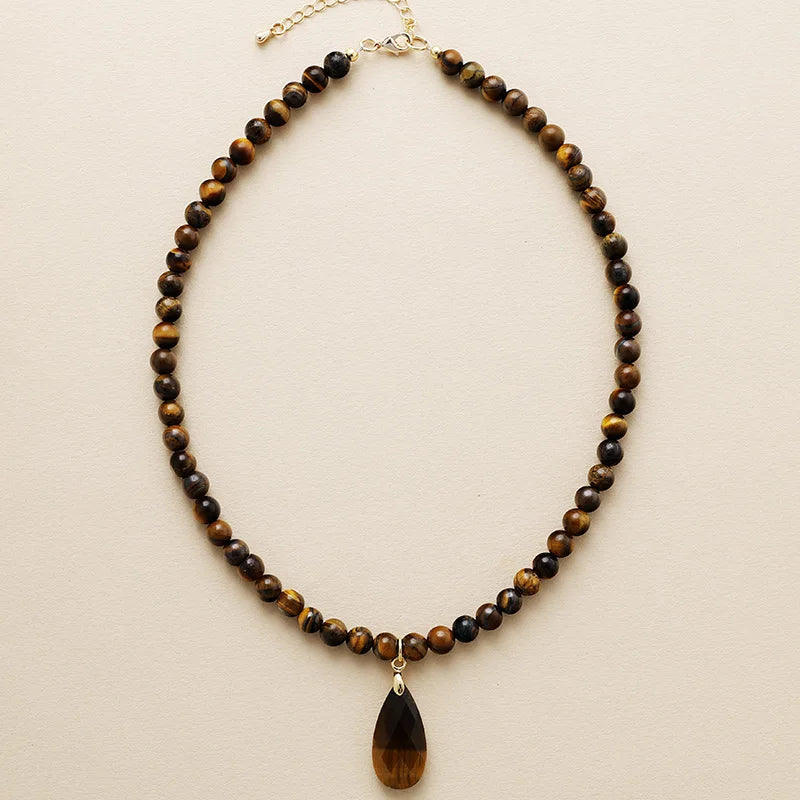 Sacred Teardrop Crystal Necklace