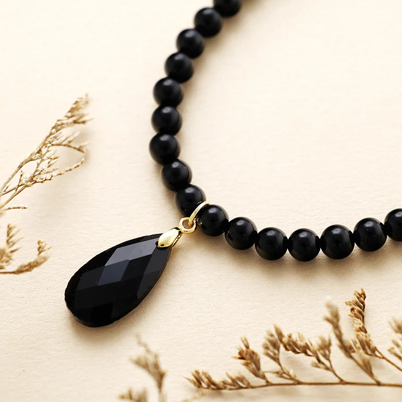 Sacred Teardrop Crystal Necklace