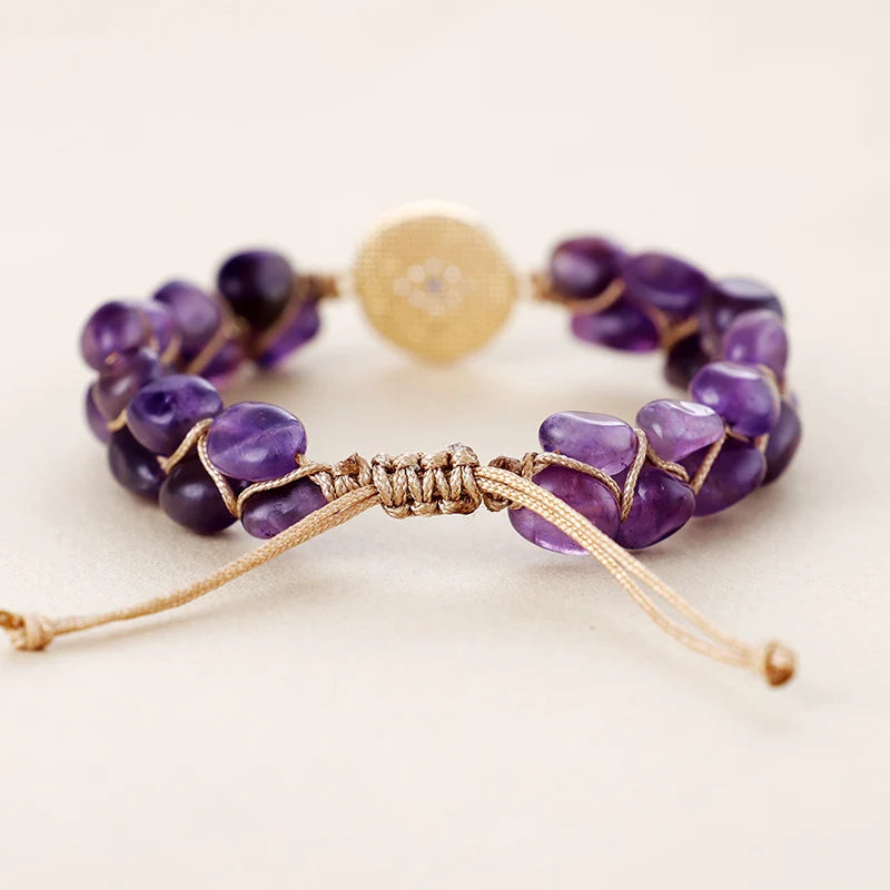 Amethyst Evil Eye Bracelet