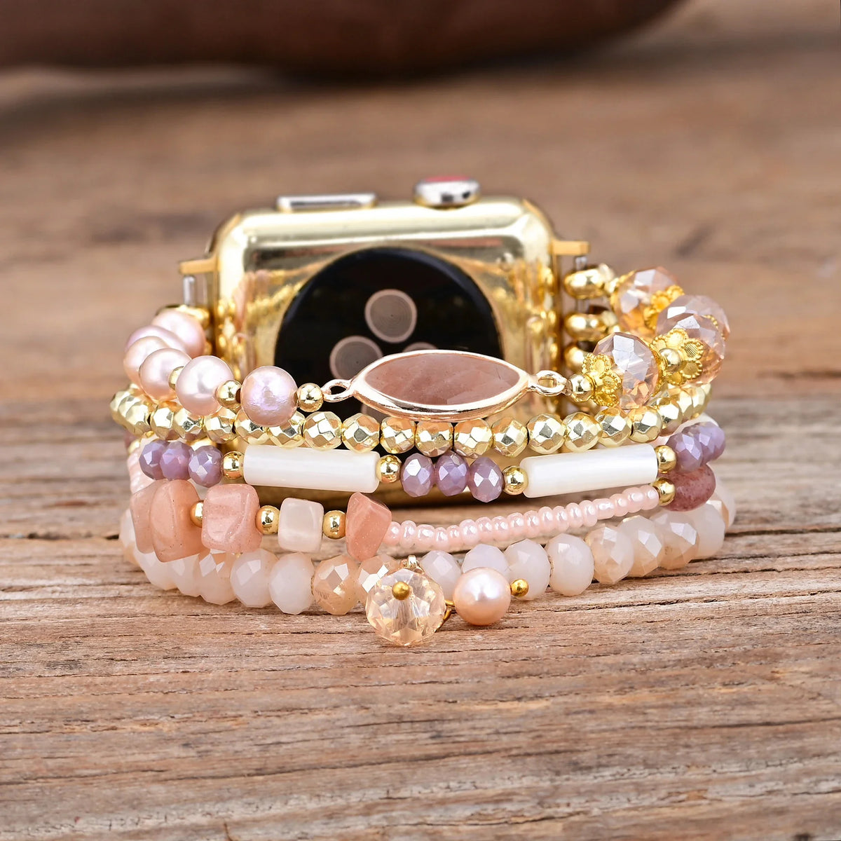 Sunstone Pearl Stretch Apple Watch Strap