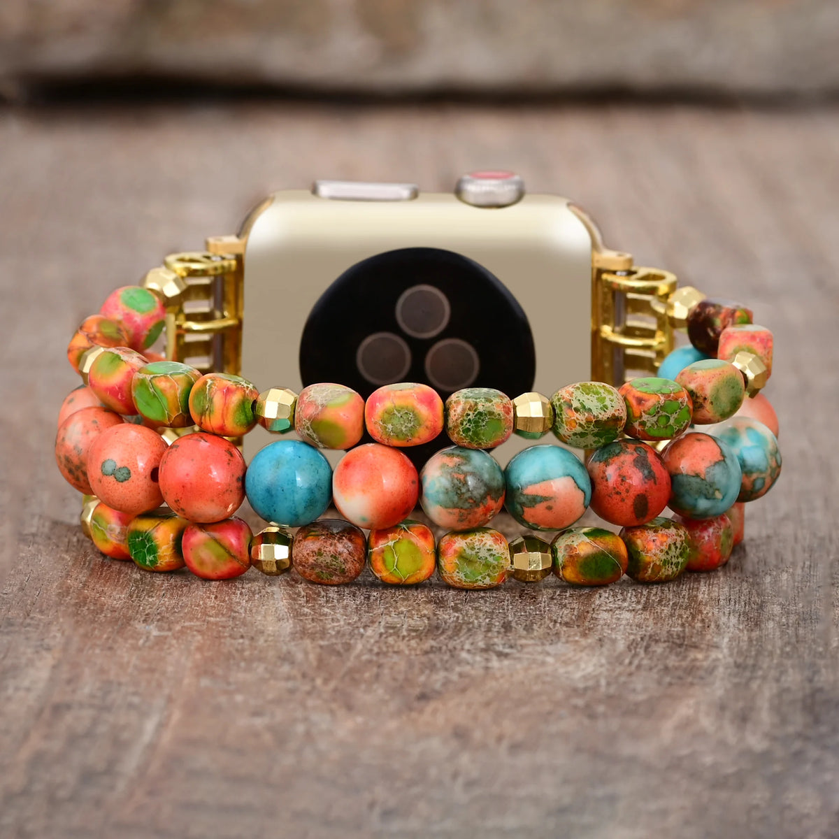 Sunset Jasper Stretch Apple Watch Strap
