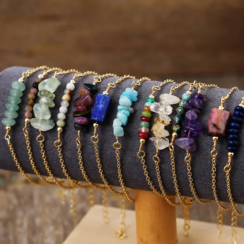Luxe Natural Gemstone Bracelets
