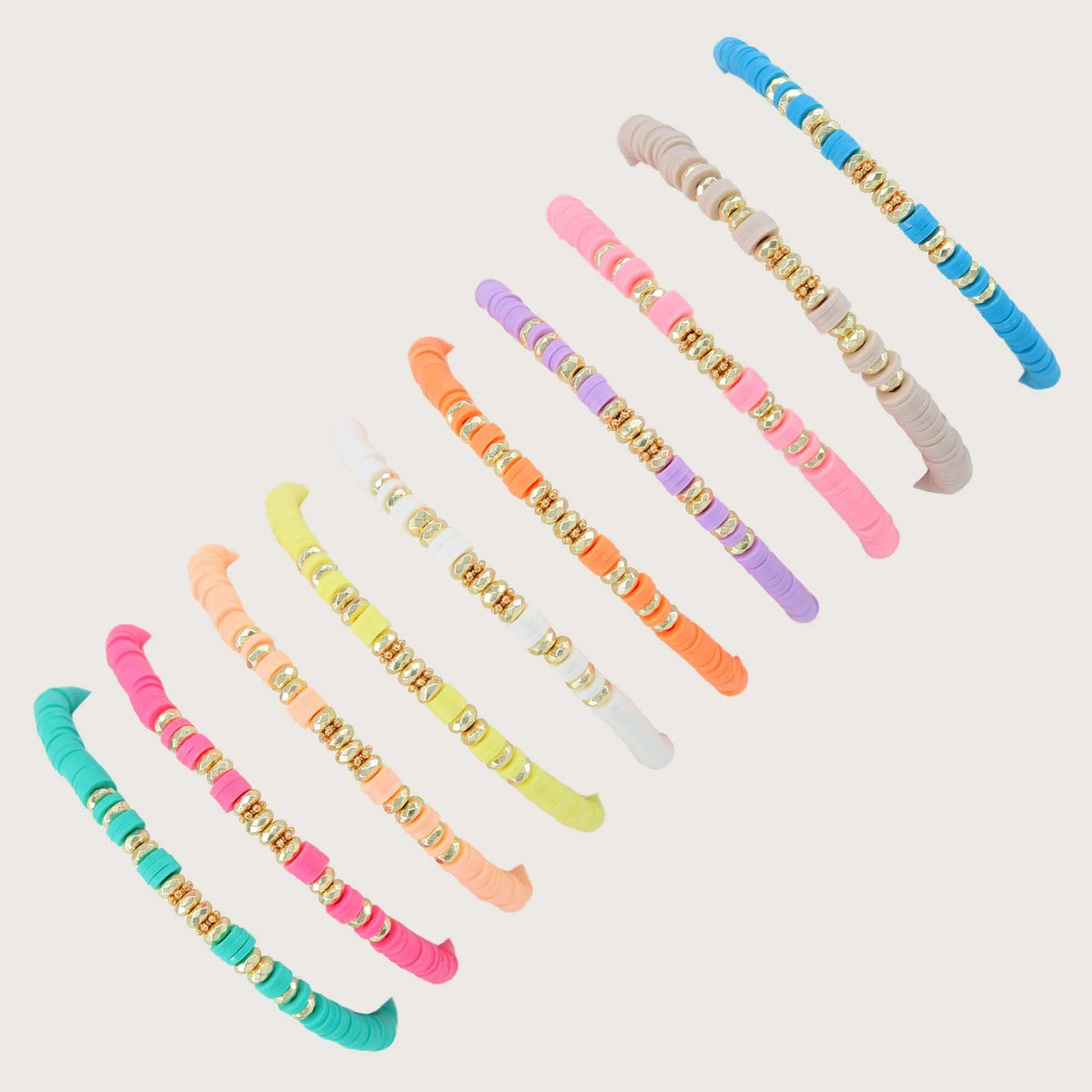 Boho Stacking Heishi Bracelets