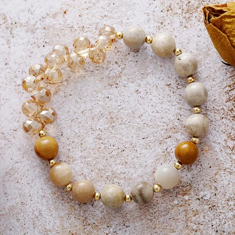 Boho Healing Gemstones Bracelet Set