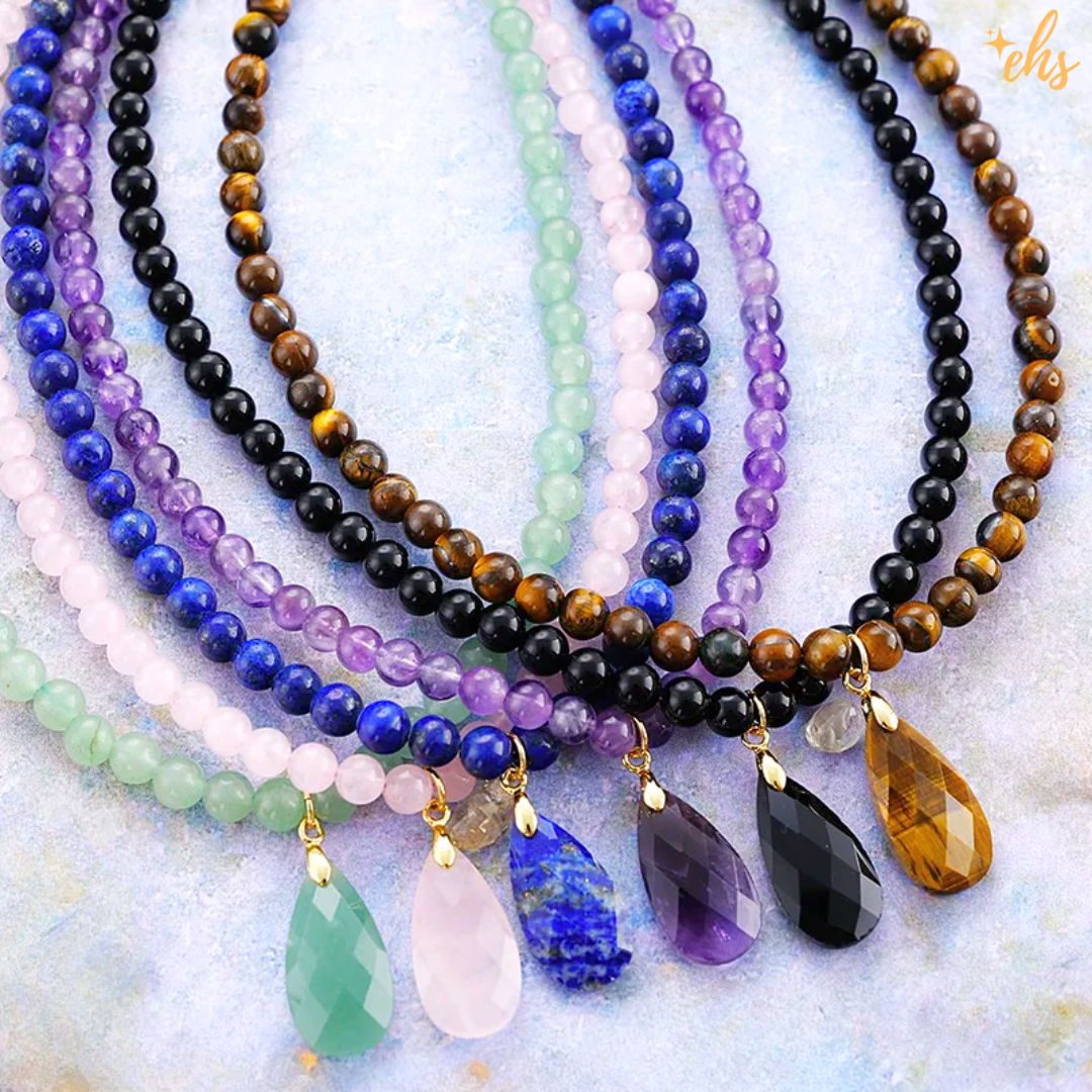 Sacred Teardrop Crystal Necklace