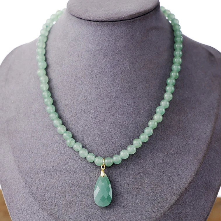 Sacred Teardrop Crystal Necklace