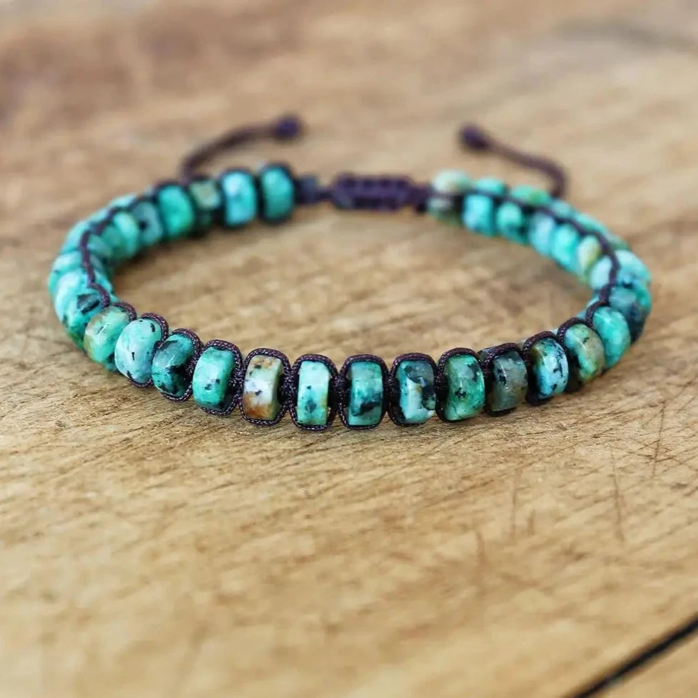 African Jasper Adjustable Boho Bracelet