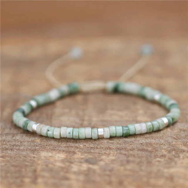 Boho Natural Stone Adjustable Bracelet