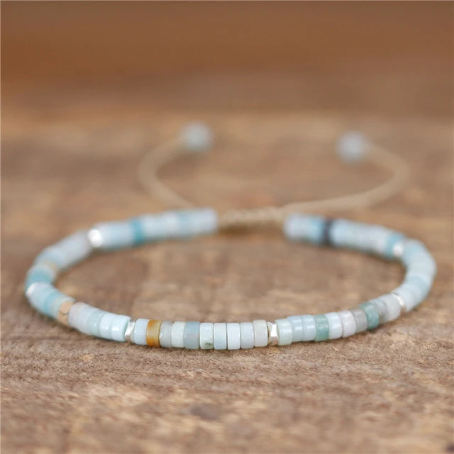 Boho Natural Stone Adjustable Bracelet