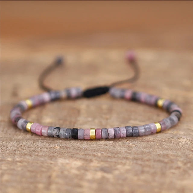 Boho Natural Stone Adjustable Bracelet