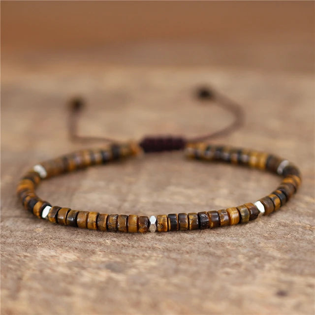 Boho Natural Stone Adjustable Bracelet