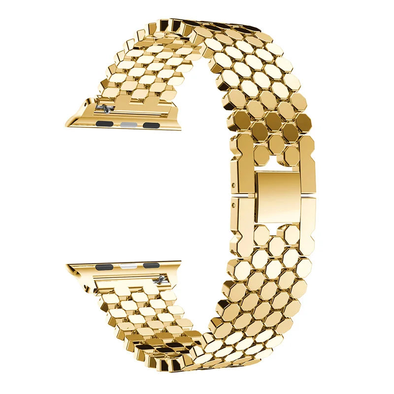Stainless Honeycomb Apple Watch Strap