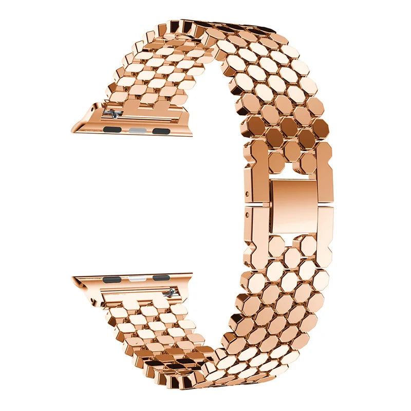 Stainless Honeycomb Apple Watch Strap