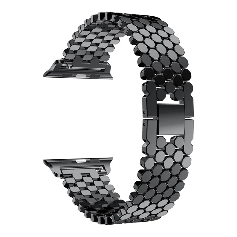 Stainless Honeycomb Apple Watch Strap