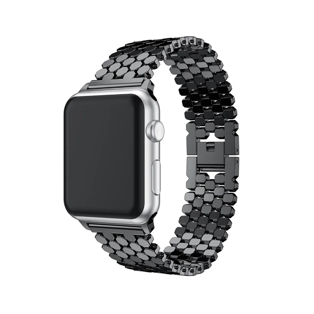 Stainless Honeycomb Apple Watch Strap
