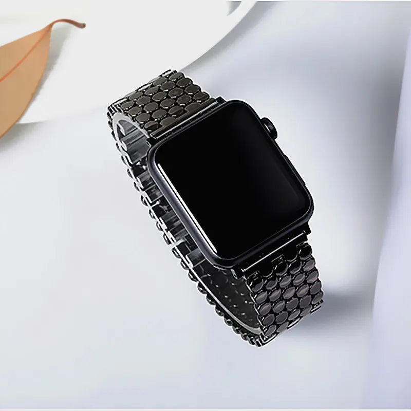 Stainless Honeycomb Apple Watch Strap
